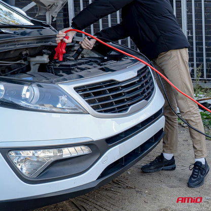 Câbles de démarrage AMIO 350 A 3,5 m 12/24 V avec sac