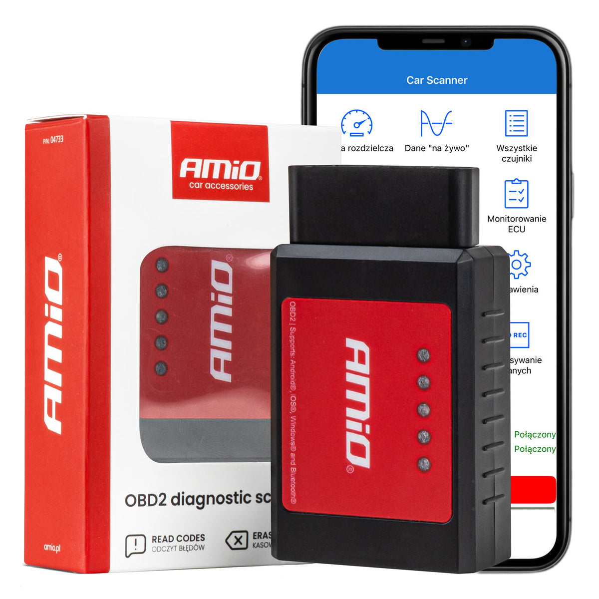 SCANNER DE DIAGNOSTIC OBD2 SANS FIL BLUETOOTH - XL