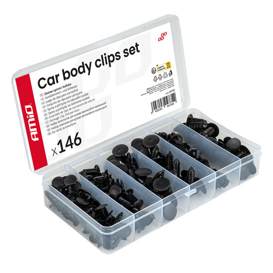 COFFRET DE 146 CLIPS DE CARROSSERIE AUTOMOBILE AMIO
