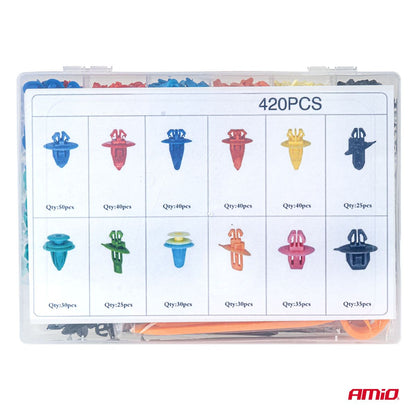 COFFRET AGRAFES 420 PIECES + 15 OUTILS AMIO
