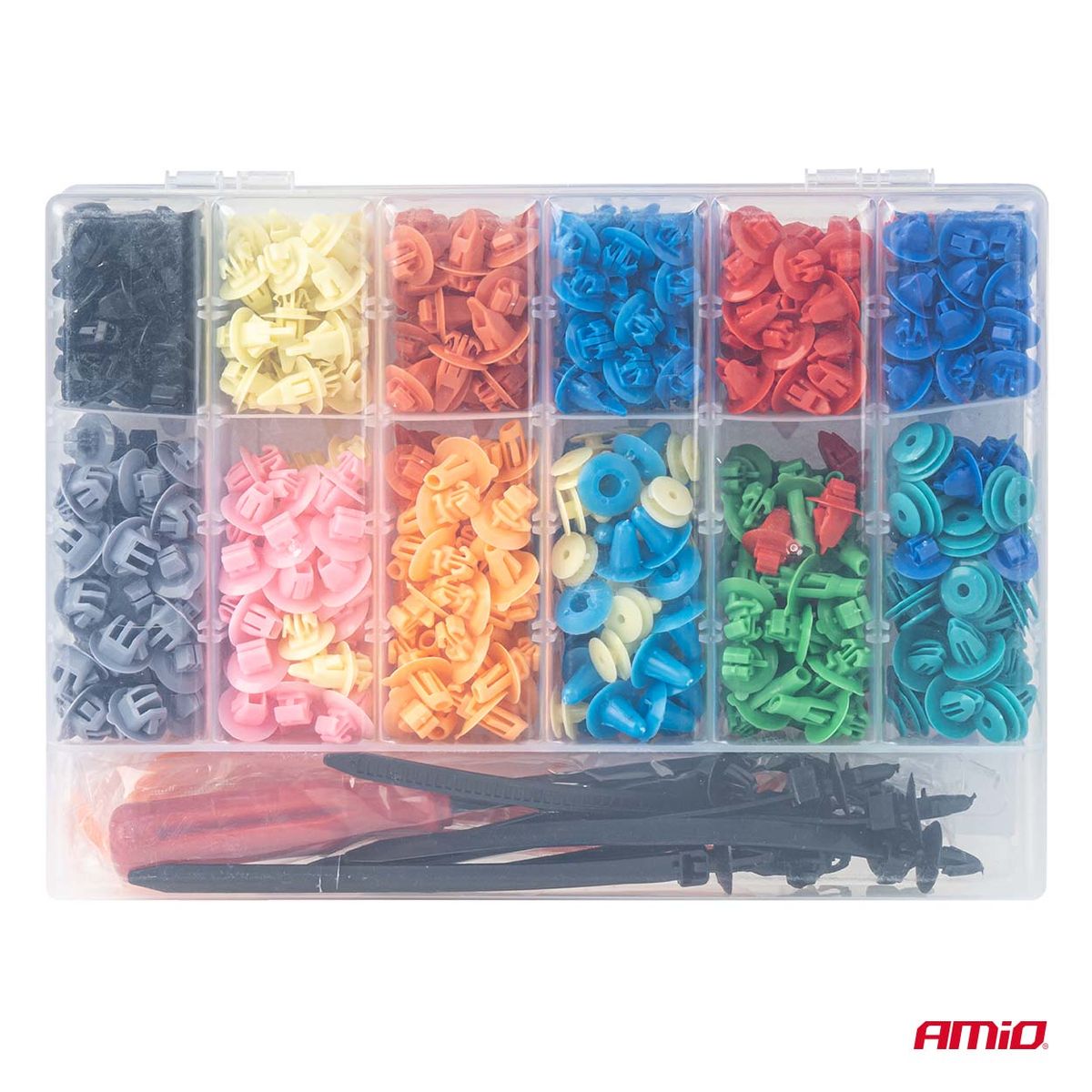 COFFRET AGRAFES 420 PIECES + 15 OUTILS AMIO