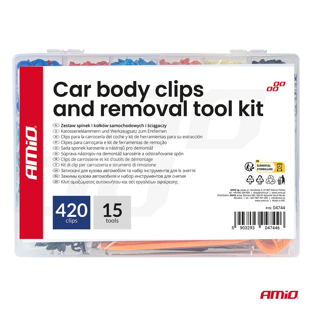 COFFRET AGRAFES 420 PIECES + 15 OUTILS AMIO