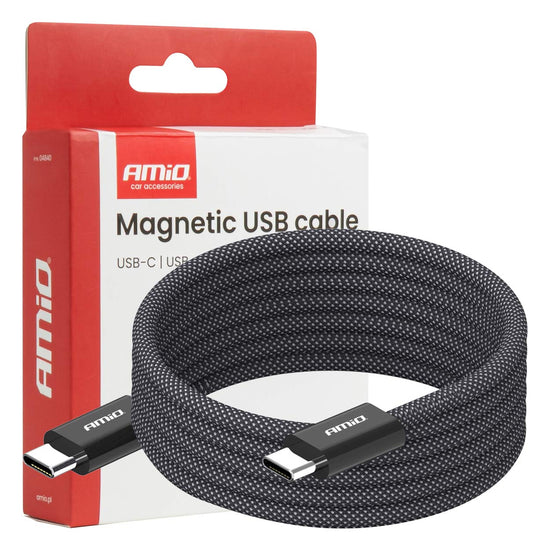 CÂBLE USB-C MAGNÉTIQUE VERS USB-C 60W 1M AMIO
