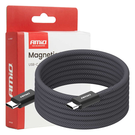 CÂBLE USB-C MAGNÉTIQUE VERS USB-C 60W 2M AMIO