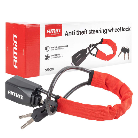 ANTIVOL DE VOLANT À BOUCLE DE CEINTURE 68 CM AMIO