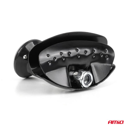 Boule de volant pivotante noire AMIO 04974 à fixation par bride