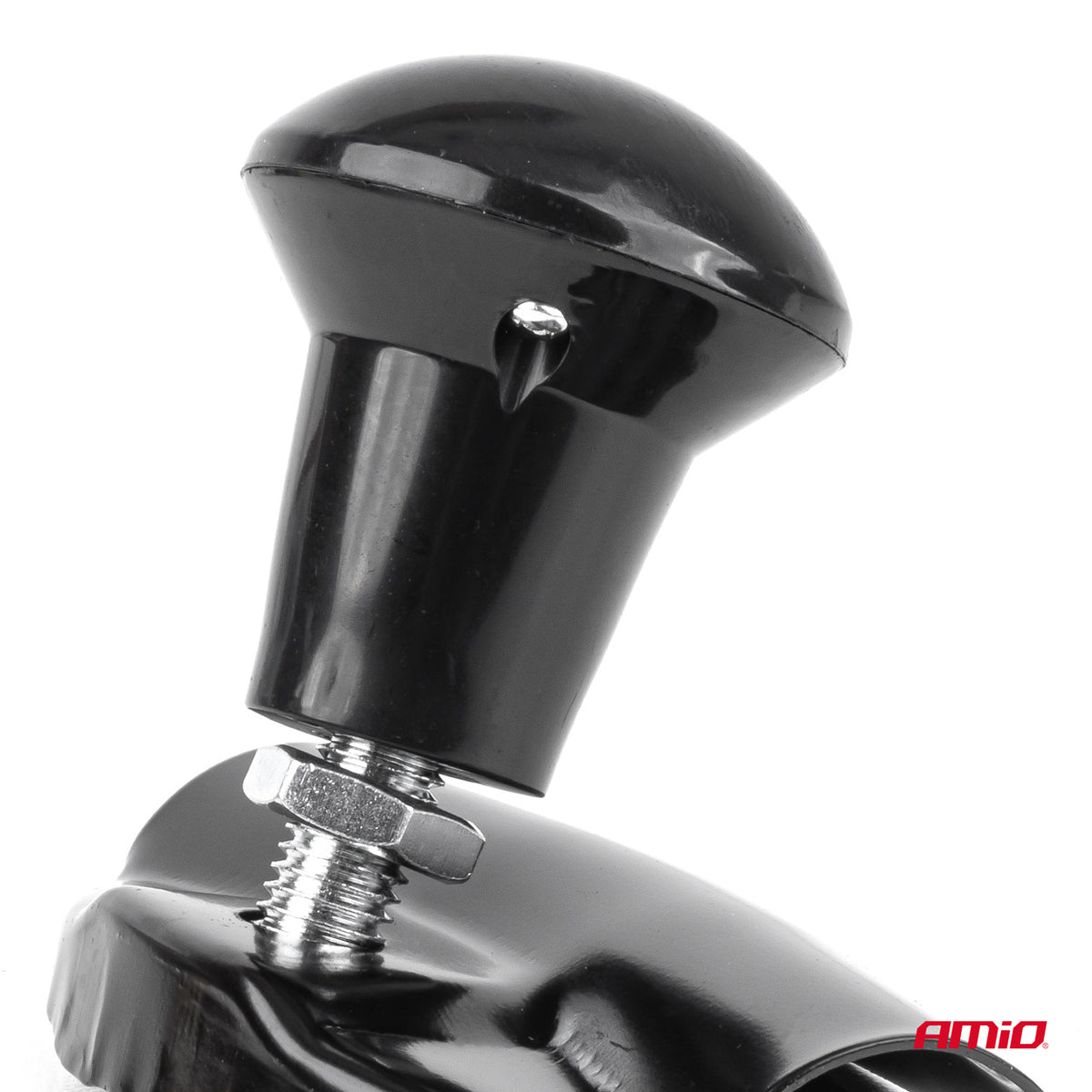 Boule de volant pivotante noire AMIO 04974 à fixation par bride