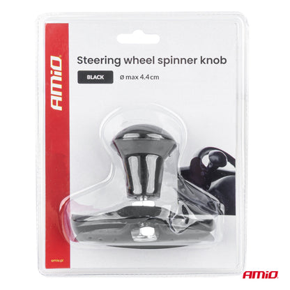 Boule de volant pivotante noire AMIO 04974 à fixation par bride