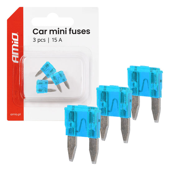 MINI FUSIBLES 15A 3PCS AMIO