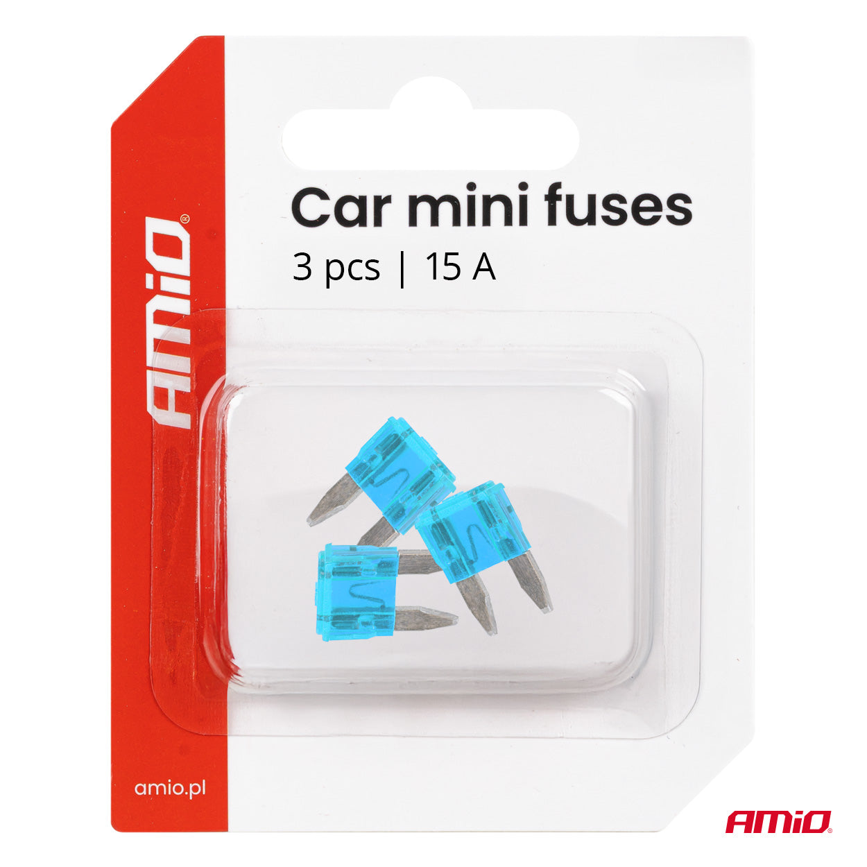 MINI FUSIBLES 15A 3PCS AMIO