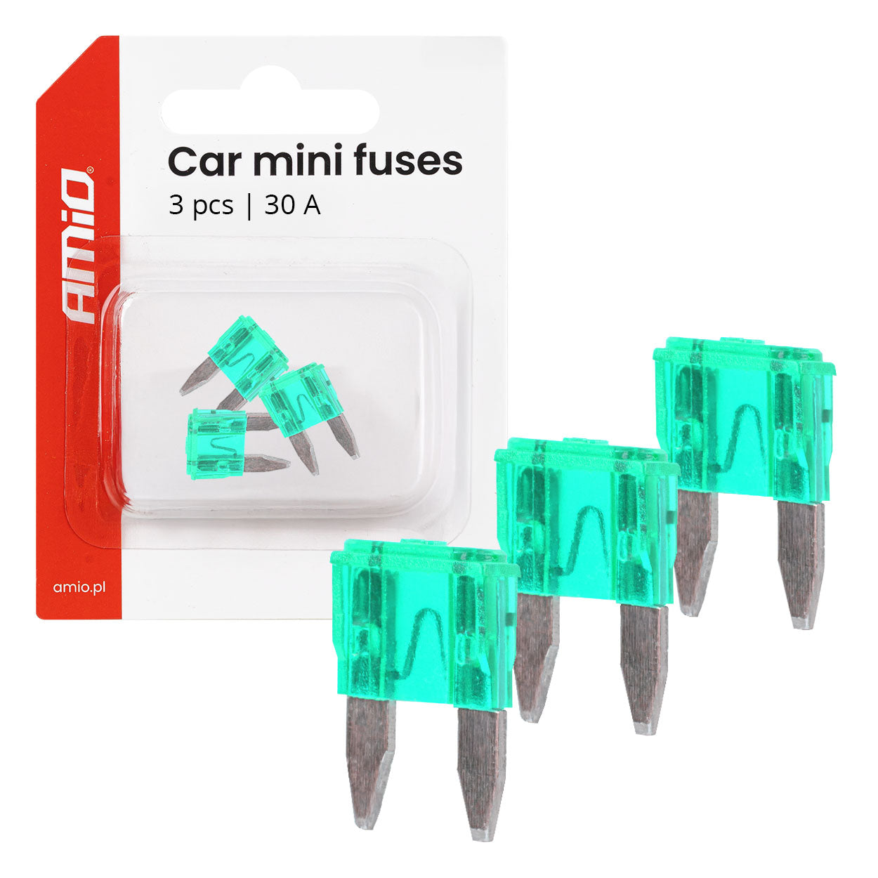 MINI FUSIBLES 30A 3PCS AMIO
