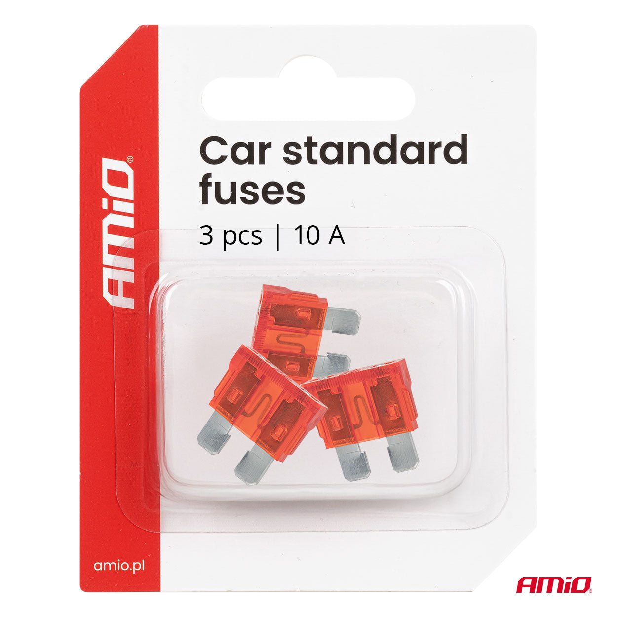 FUSIBLES STANDARD 10A 3 PCS AMIO