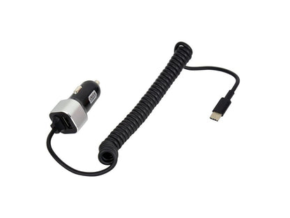 CHARGEUR USB C 3A 12/24V + CORDON SPIRALE C 150CM z z