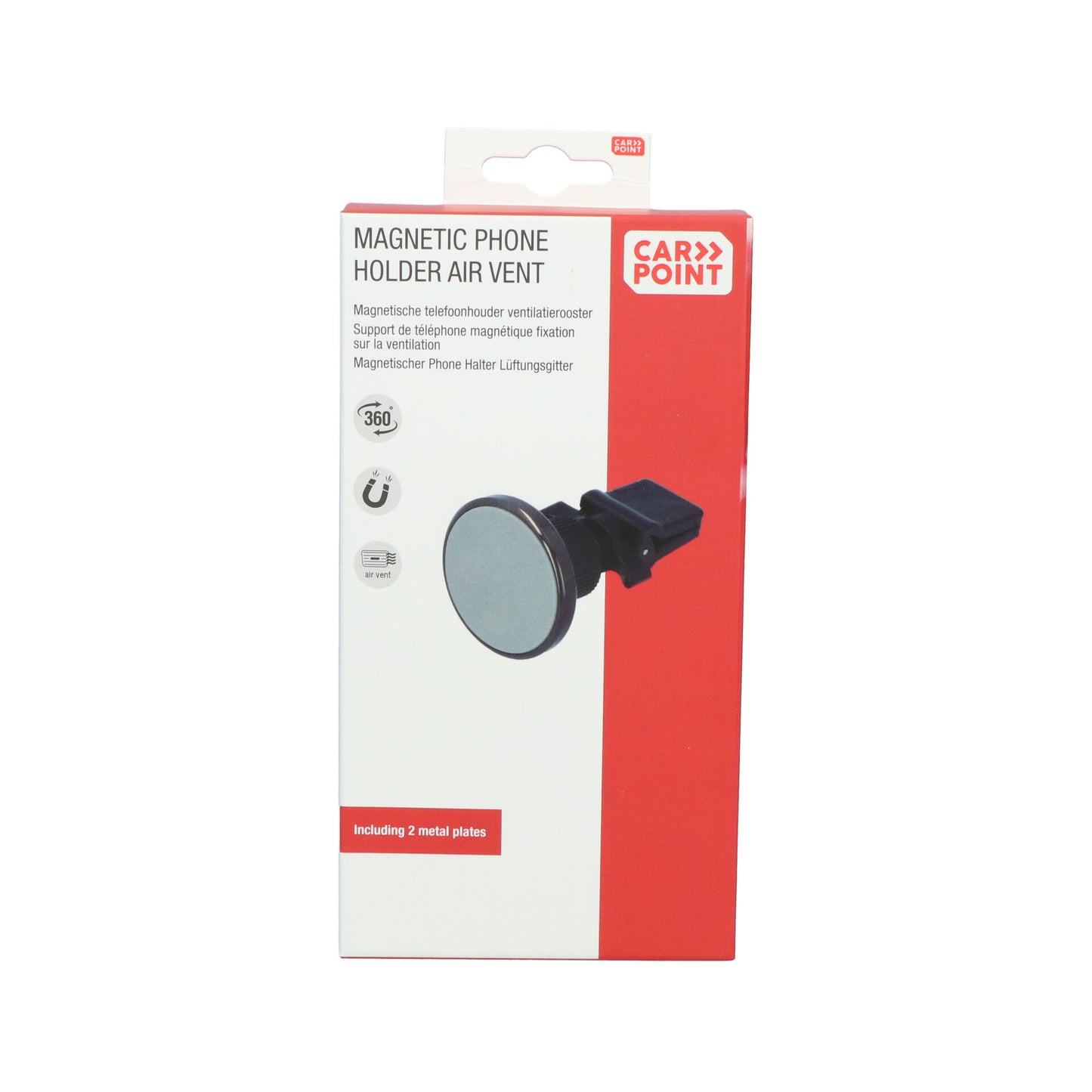 PORTE TELEPHONE MAGNÉTIQUE ROND SUR GRILLE VENTILATION CARPOINT