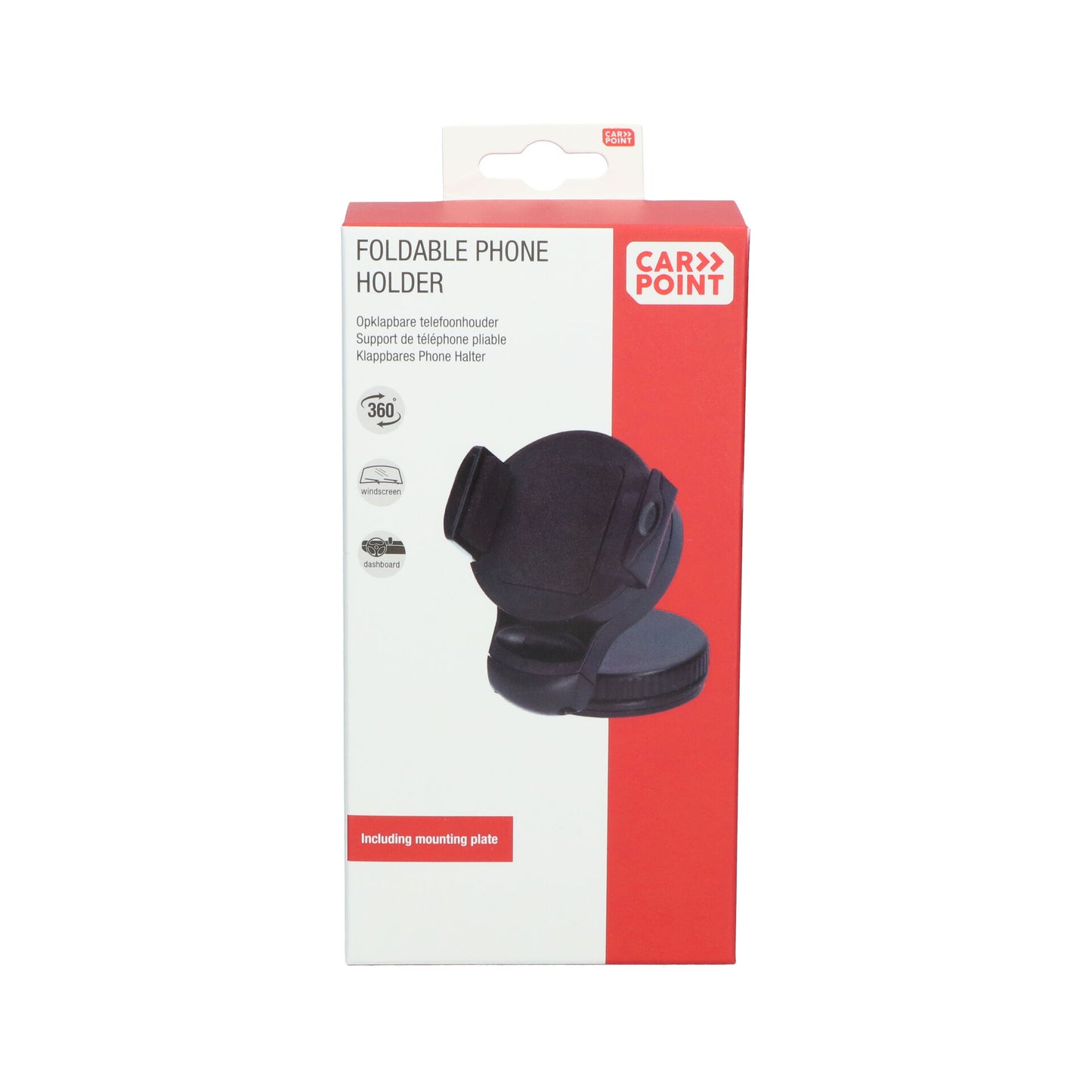 SUPPORT DE TELEPHONE PLIABLE ET INCLINABLE SUR VENTOUSE CARPOINT