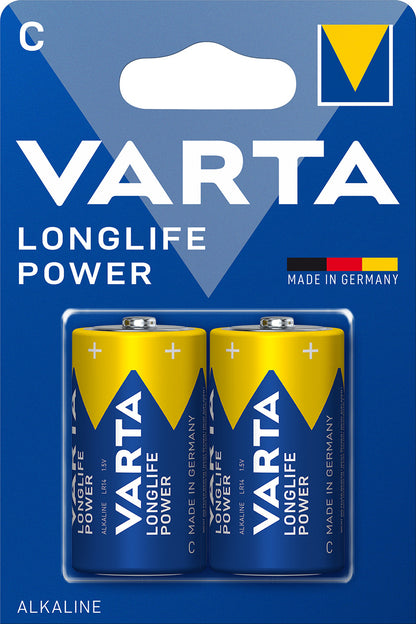 PILES VARTA ALCALINE POWER LR14 (C) BLISTER DE 2 PIECES