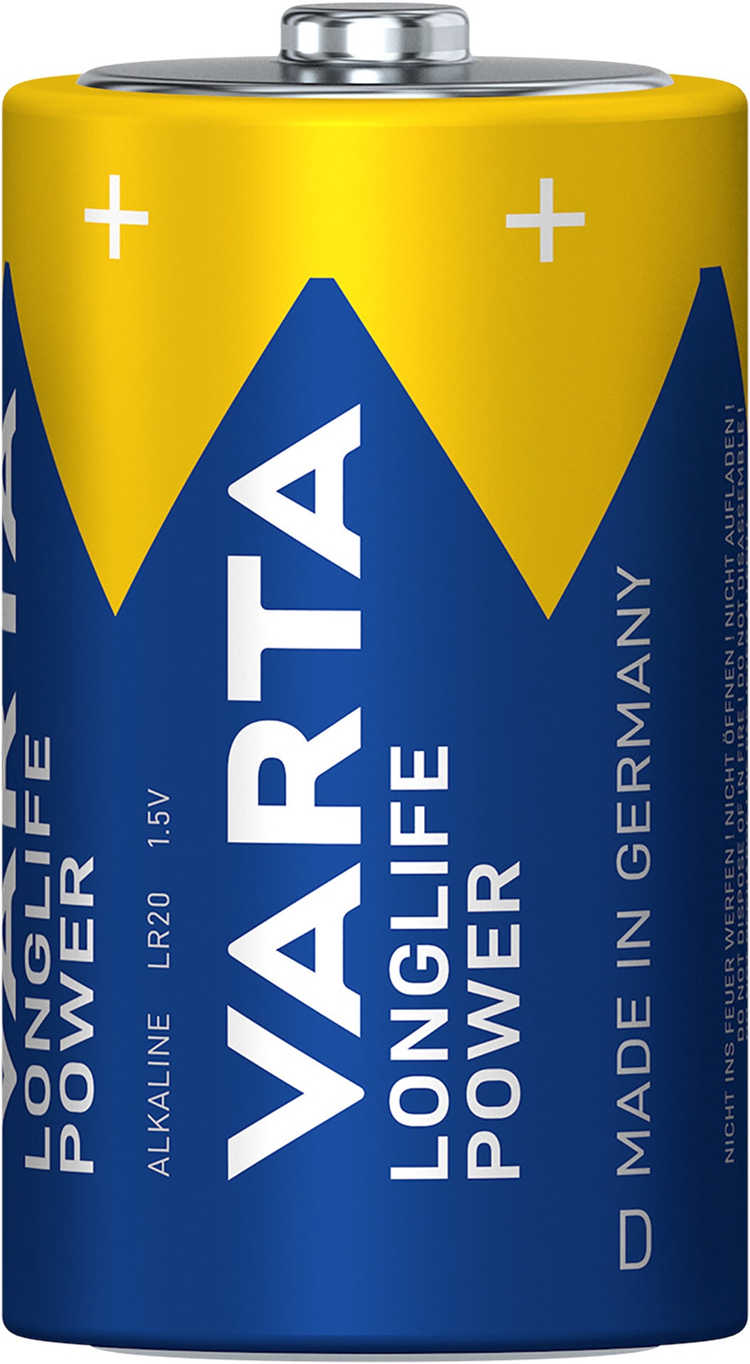 PILES VARTA ALCALINE POWER LR20 (D). 2 PIECES PAR BLISTER.