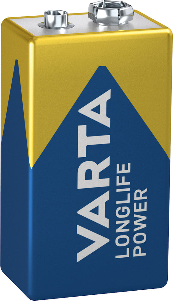 PILES VARTA ALCALINE POWER PILE 9V 6LR61 BLISTER DE 1 PIECES