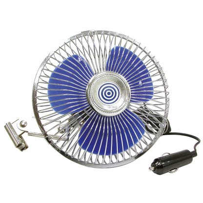 VENTILATEUR METAL PIVOTANT 12V Ø15.3CM