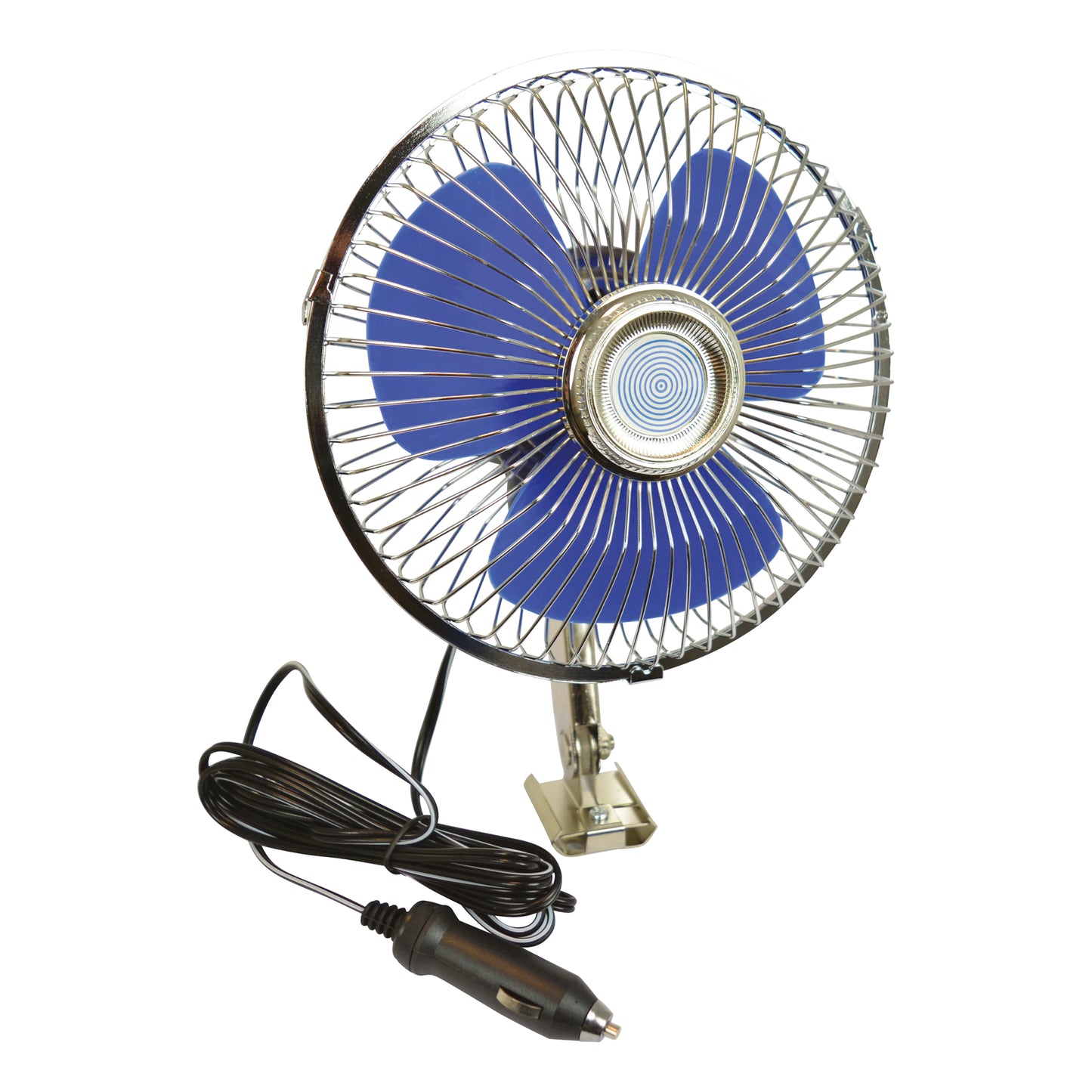 VENTILATEUR METAL PIVOTANT 12V Ø15.3CM