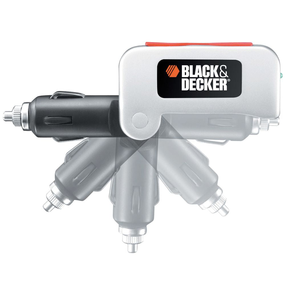 CHARGEUR SUR ALLUME CIGARES AVEC DOUBLE SORTIE USB BLACK & DECKER Z