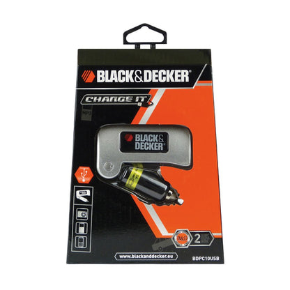 CHARGEUR SUR ALLUME CIGARES AVEC DOUBLE SORTIE USB BLACK & DECKER Z