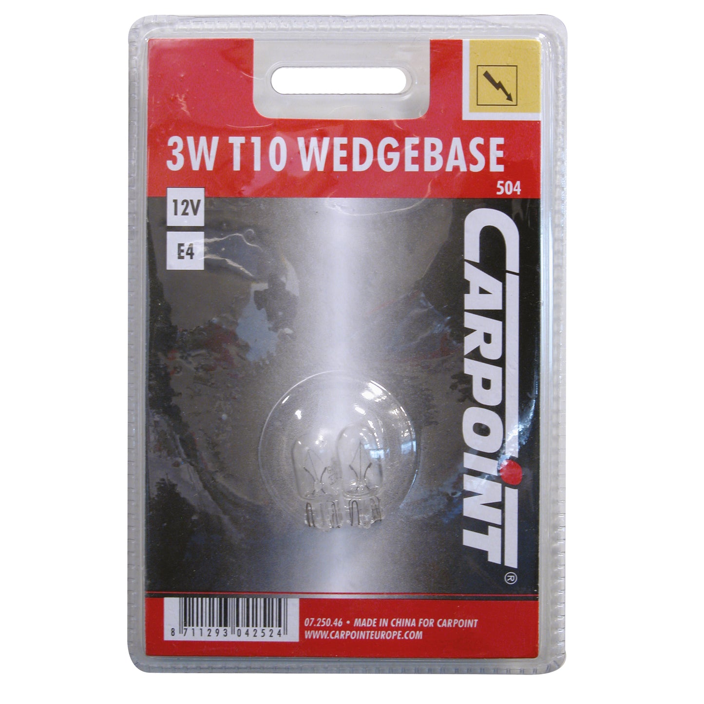 AMPOULES T10 WEDGEBASE 3W 12V (BLISTER) X10