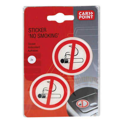 ADHESIF NO SMOKING  Ø4,5CM 2PCS