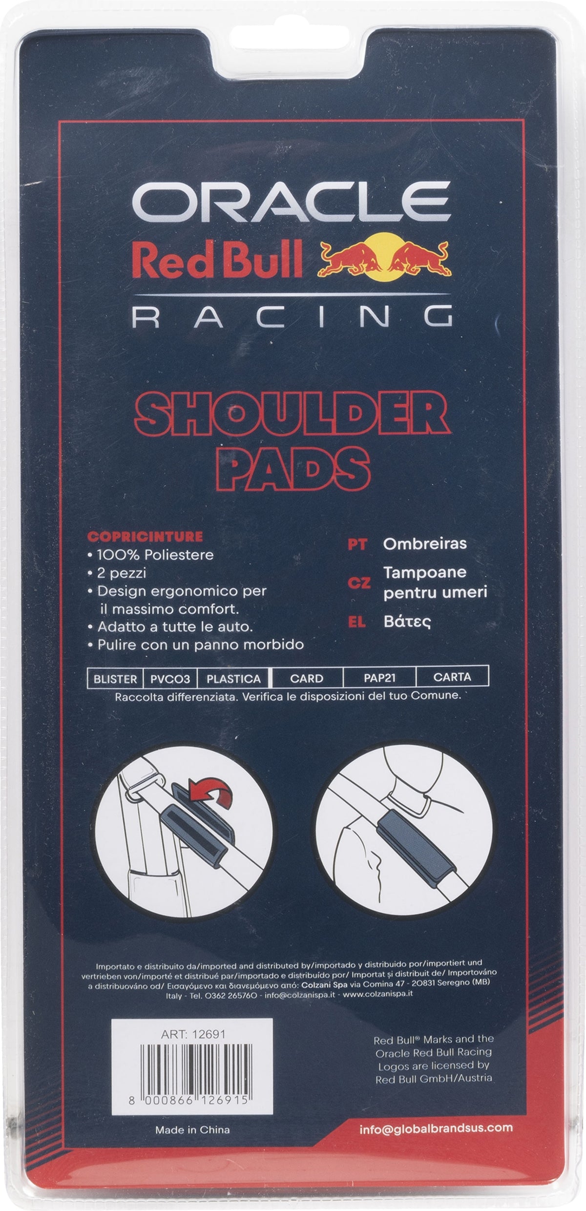 2 PROTEGE CEINTURE ORACLE RED BULL RACING