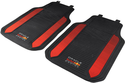 JEU DE 2 TAPIS PVC NOIR/ROUGE ORACLE RED BULL RACING