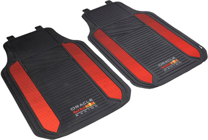 JEU DE 2 TAPIS PVC NOIR/ROUGE ORACLE RED BULL RACING