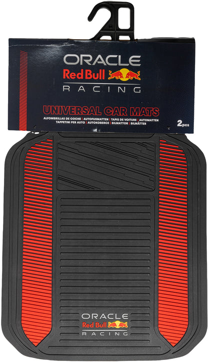 JEU DE 2 TAPIS PVC NOIR/ROUGE ORACLE RED BULL RACING