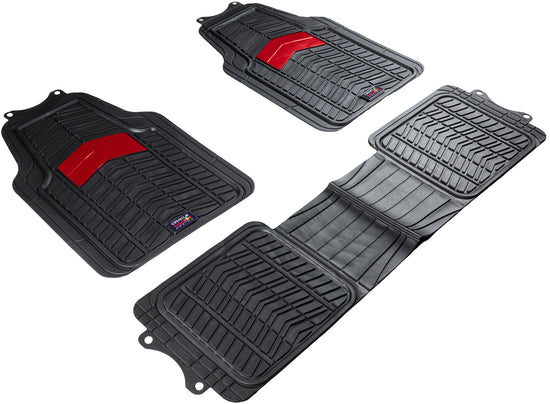 JEU 3 TAPIS (2 AV + 1 PONT AR) PVC NOIR/ROUGE ORACLE RED BULL RACING