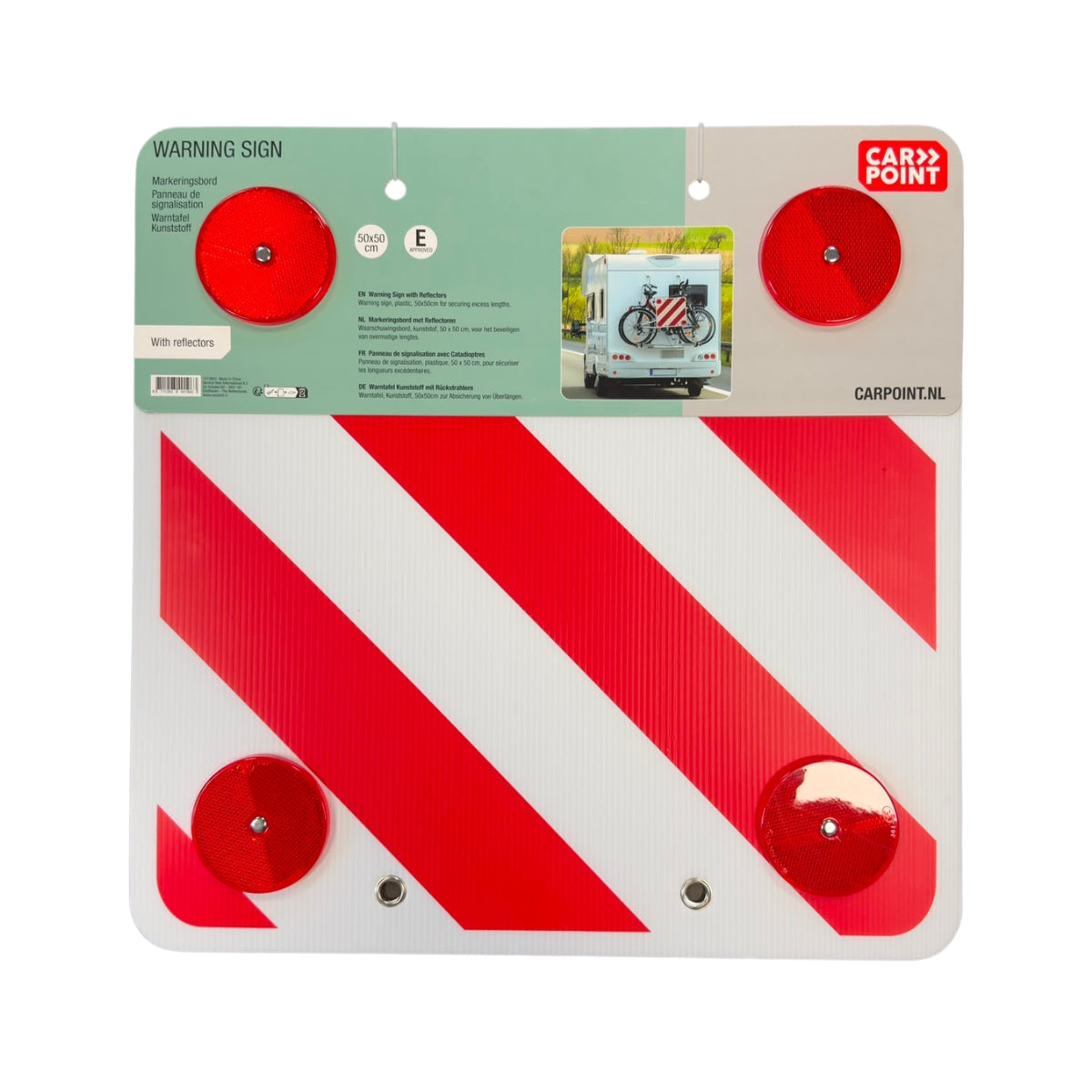 PLAQUE DE SIGNALISATION DE CHARGE EN PLASTIQUE 50X50CM