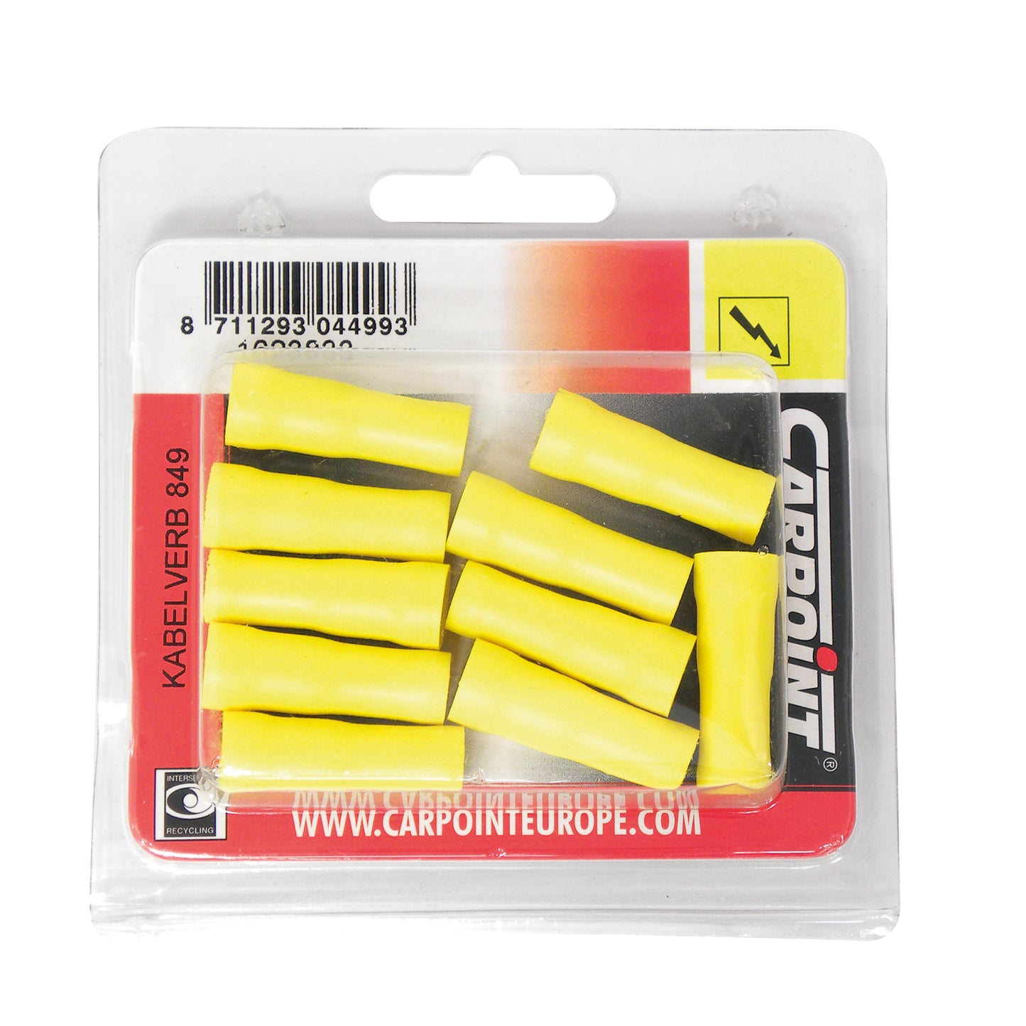 COSSES 849 POUR CABLES Ø2.5 6.5MM JAUNE 10PCS