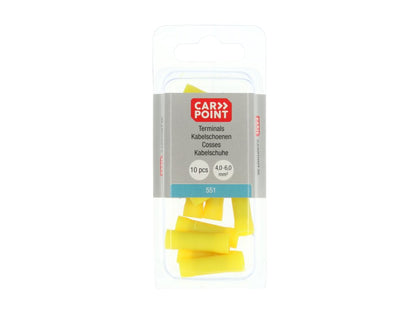 COSSES DE CABLE 551 JAUNE Ø 6,8MM (10 PCS)