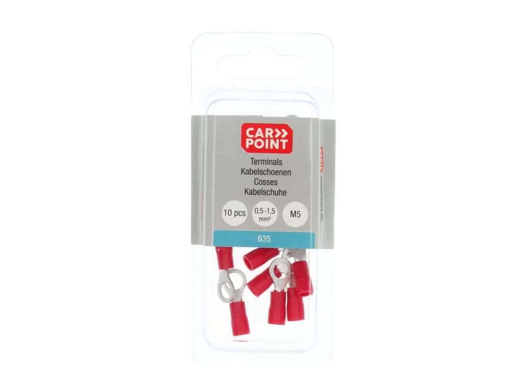 COSSES A ŒILLET 635 M5 ROUGE (10 PCS)
