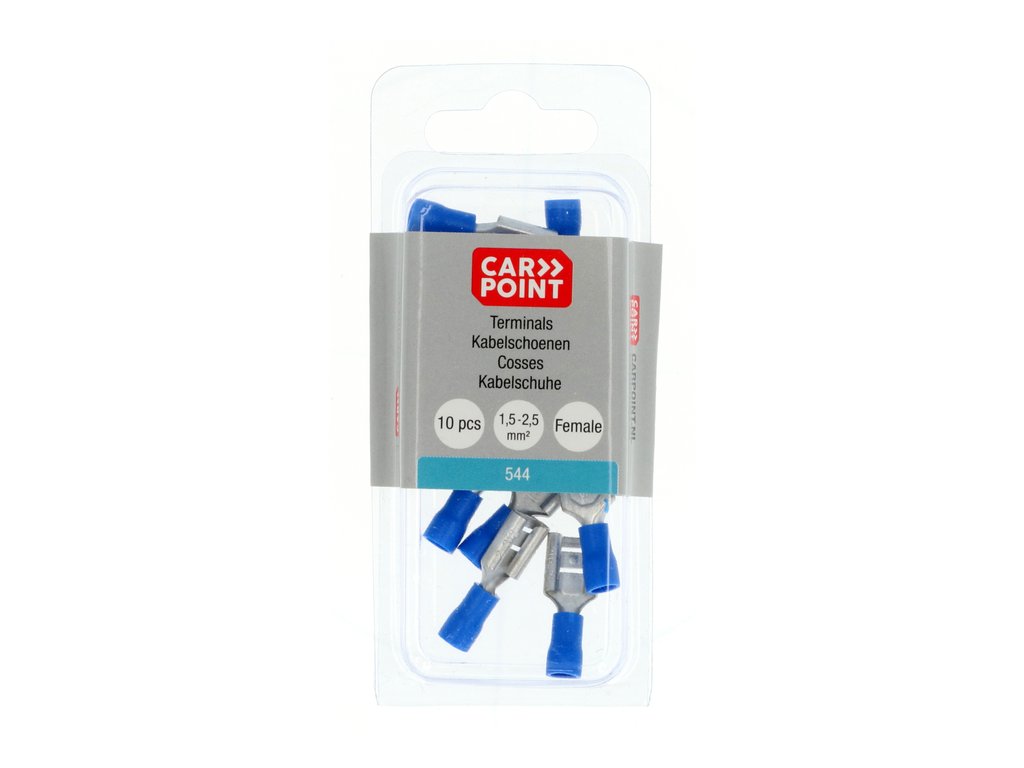 COSSES CLIP FEMELLE 544 BLEUES 8,0X0,8MM (10 PCS)