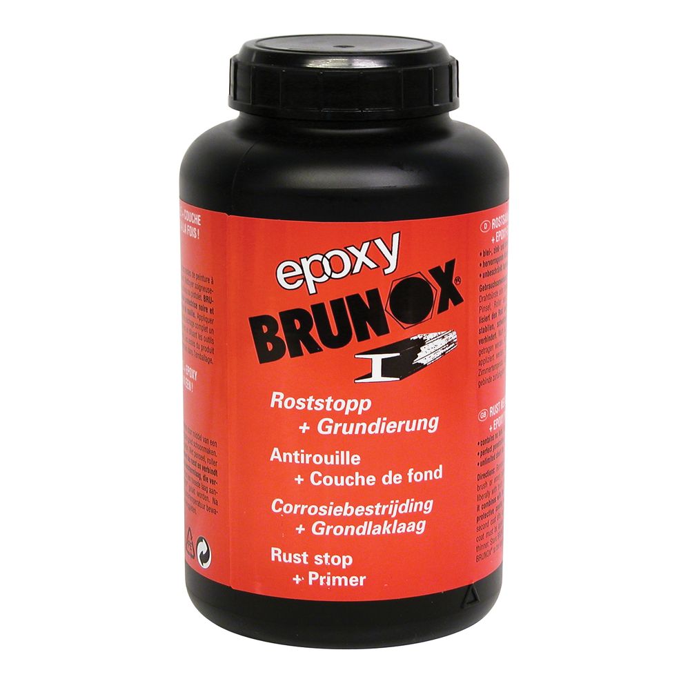 ANTIROUILLE + COUCHE DE FOND EPOXY FLACON 1L BRUNOX