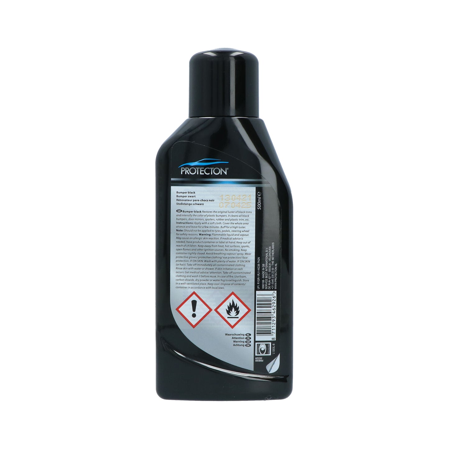 RENOVATEUR DE PARE-CHOCS NOIR 500ML PROTECTON