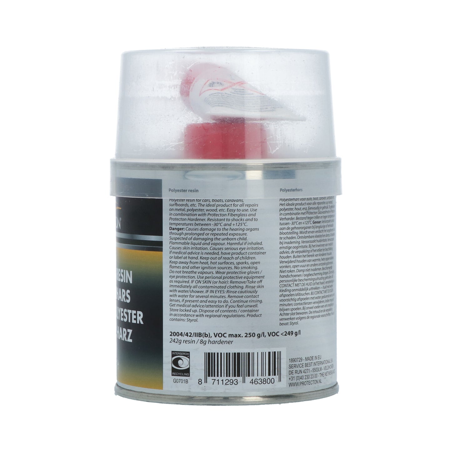 RESINE DE POLYESTER 250G PROTECTON