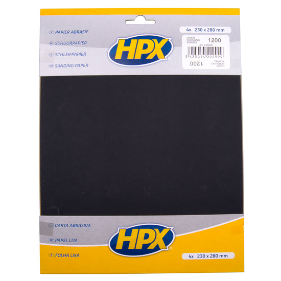 PAPIER ABRASIF P1200 X 4 HPX
