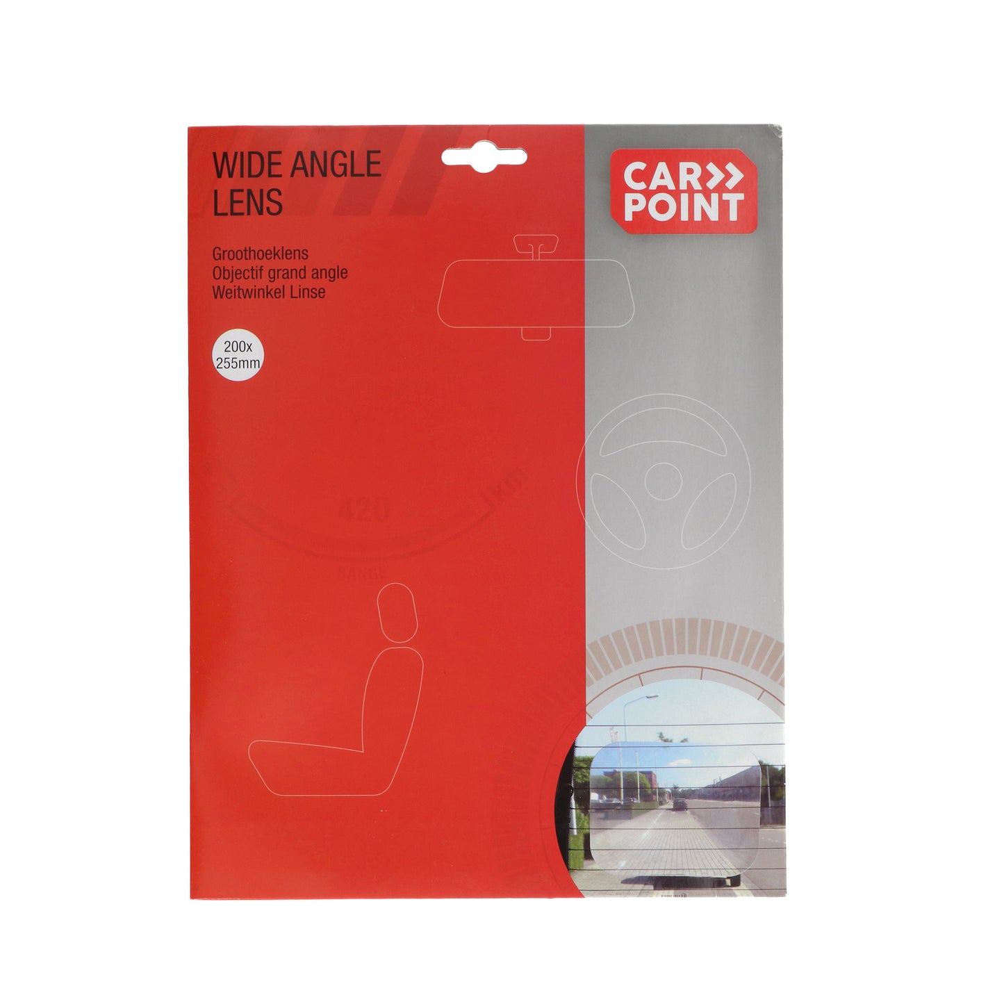 LENTILLE GROSSISSANTE RECTANGLE STATIQUE 205X225MM