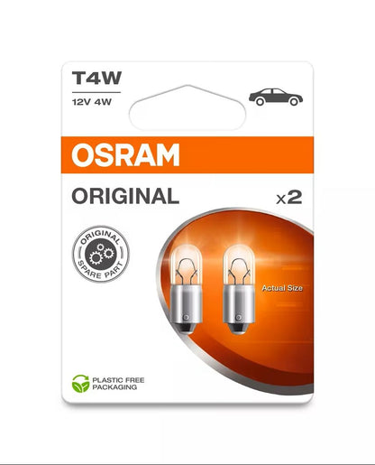 AMPOULES OSRAM ORIGINAL T4W X2 12V ECO PACKAGING
