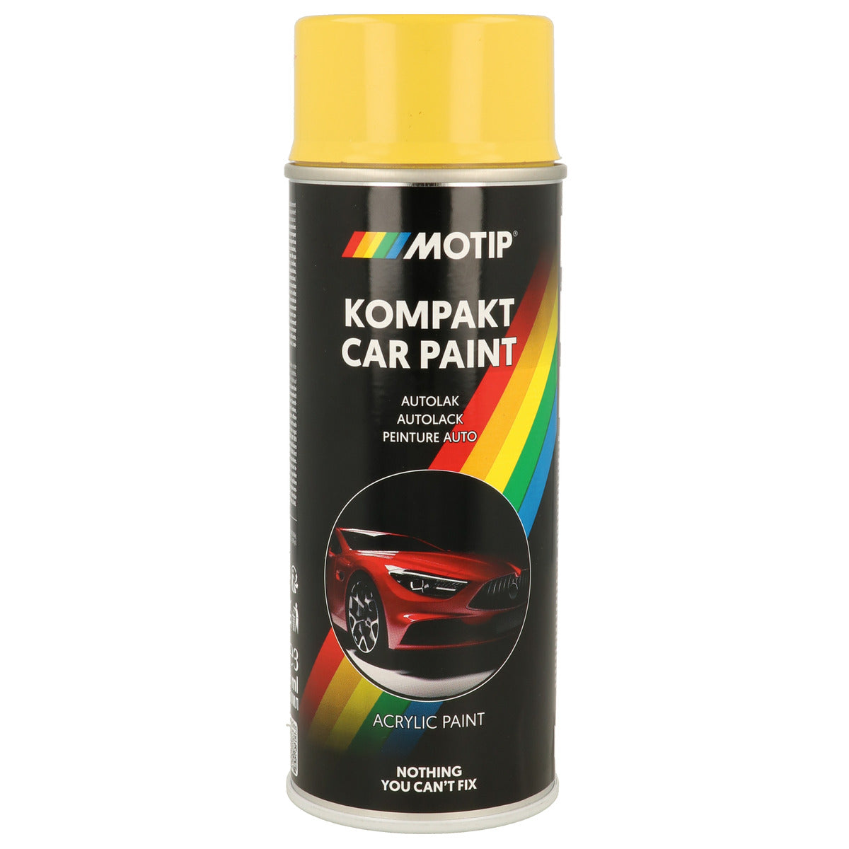 PEINTURE ACRYLIQUE KOMPAKT 43900 JAUNE BRILLANT 400ML MOTIP
