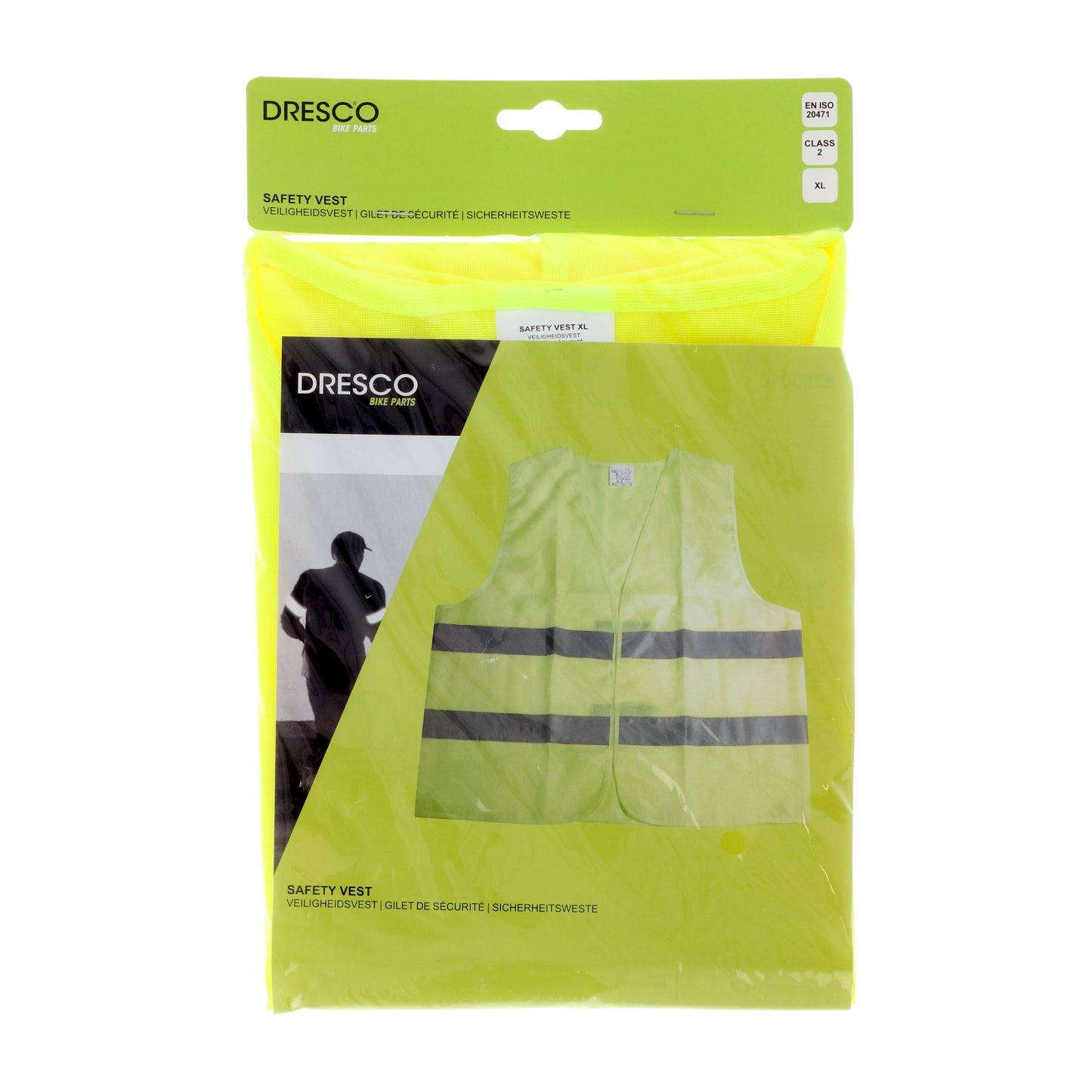 GILET DE SECURITE REFLECHISSANT JAUNE DRESCO