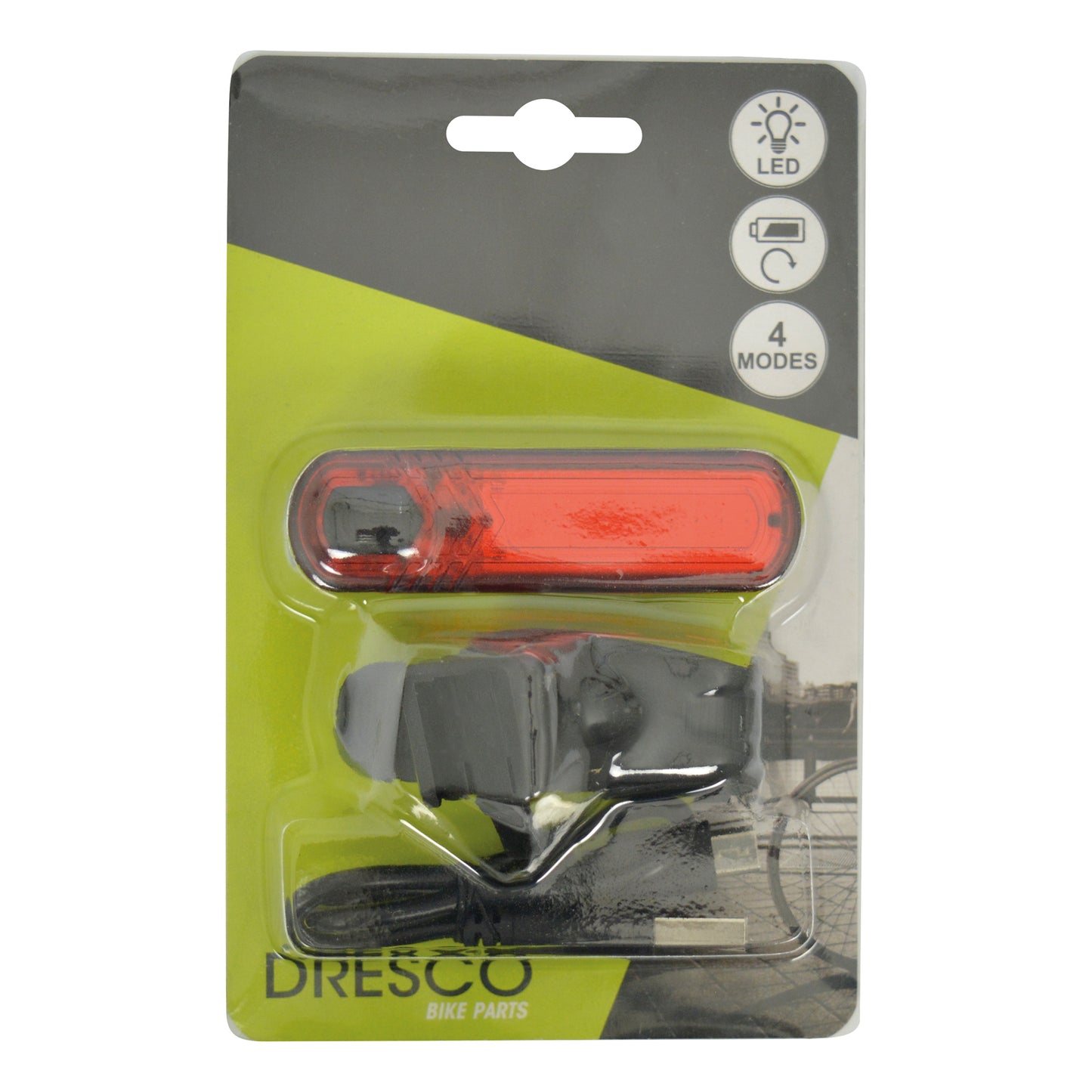 FEU ARRIERE ROUGE LED COB RECHARGEABLE USB DRESCO