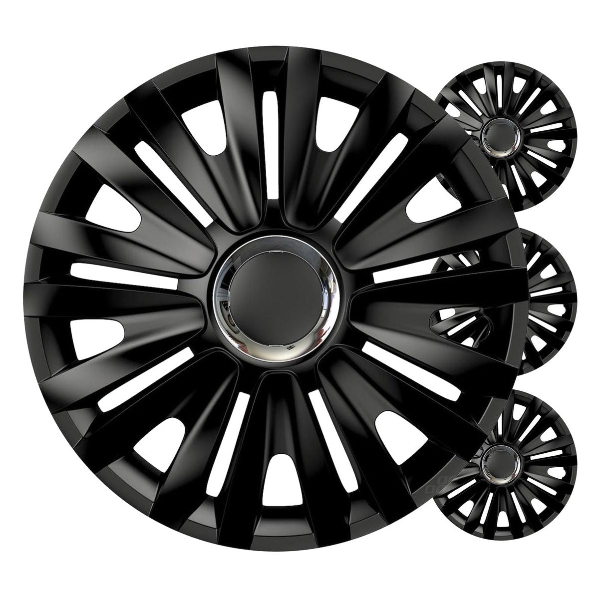 ENJOLIVEURS DE VOITURE 4PCS SET ROYAL NOIR 14" COLOR BOX