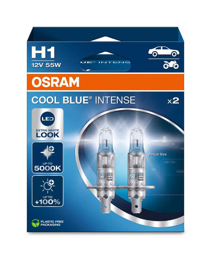 2 AMPOULES COOL BLUE INTENSE H1 12V ECO PACKAGING