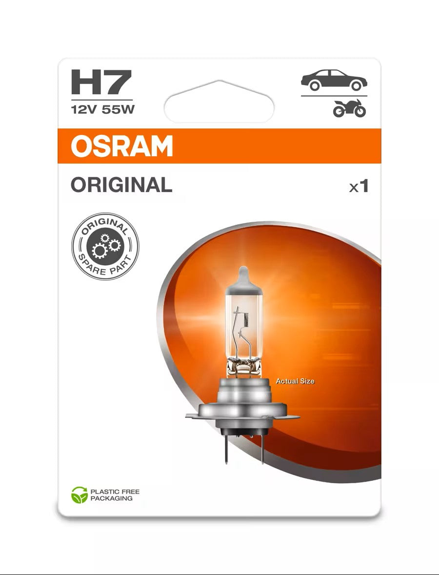 AMPOULE OSRAM ORIGINAL H7 X1 12V ECO PACKAGING
